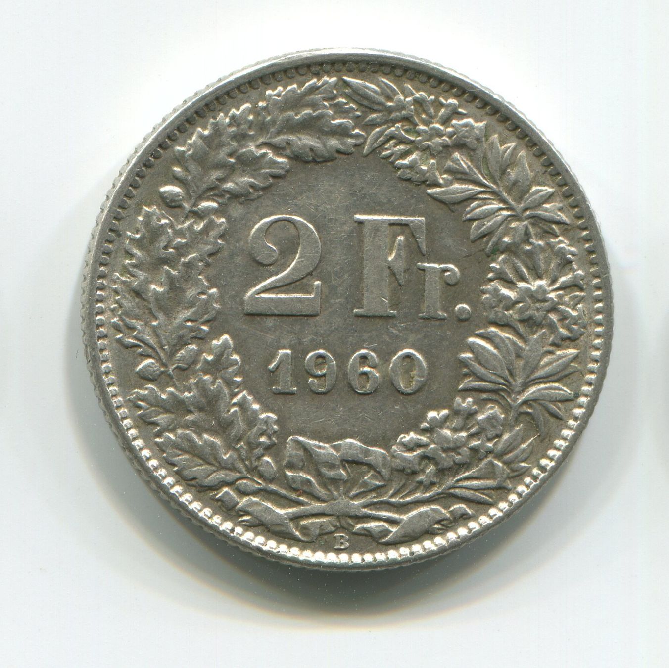 Tutti le monete: 2 Fr. Münze 1960 – Usato da Rebstein venduto da bet_22rg