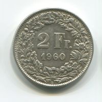 2 Fr. Münze 1960