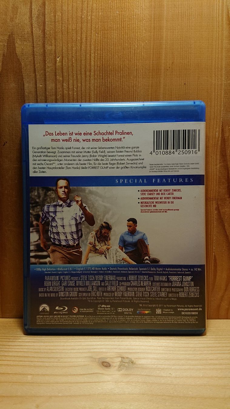 Alle DVDs: FORREST GUMP Blu-Ray mit Tom Hanks – Gebraucht aus Wilderswil von Exebub 1