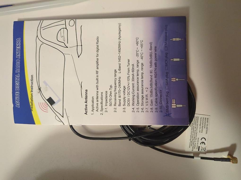 Radiocomunicazione: Dab+ Antenne Afrermarket SMB Adapter – Nuovo e nell'imballaggio originale da Uster venduto da Robschm