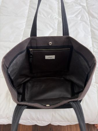 Cabas (Japanese brand) Fourre-Tout Tote Bag, grey, acceptabl