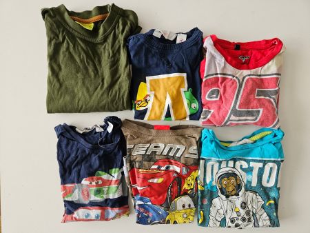 Set Shirts Langarm 6 Stück ca. Gr. 98/104