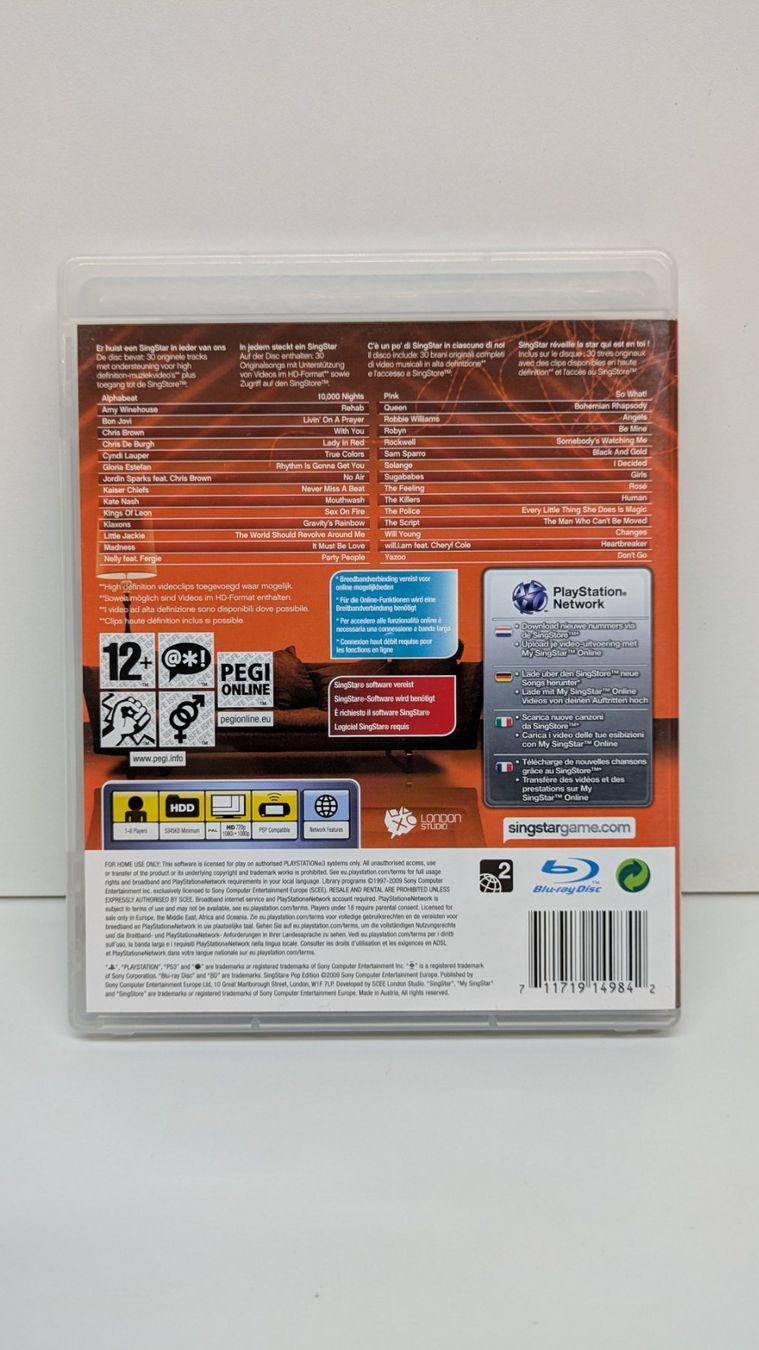 Giochi: Singstar Pop Edition - PlayStation 3 – Usato da Menziken venduto da mame18 2