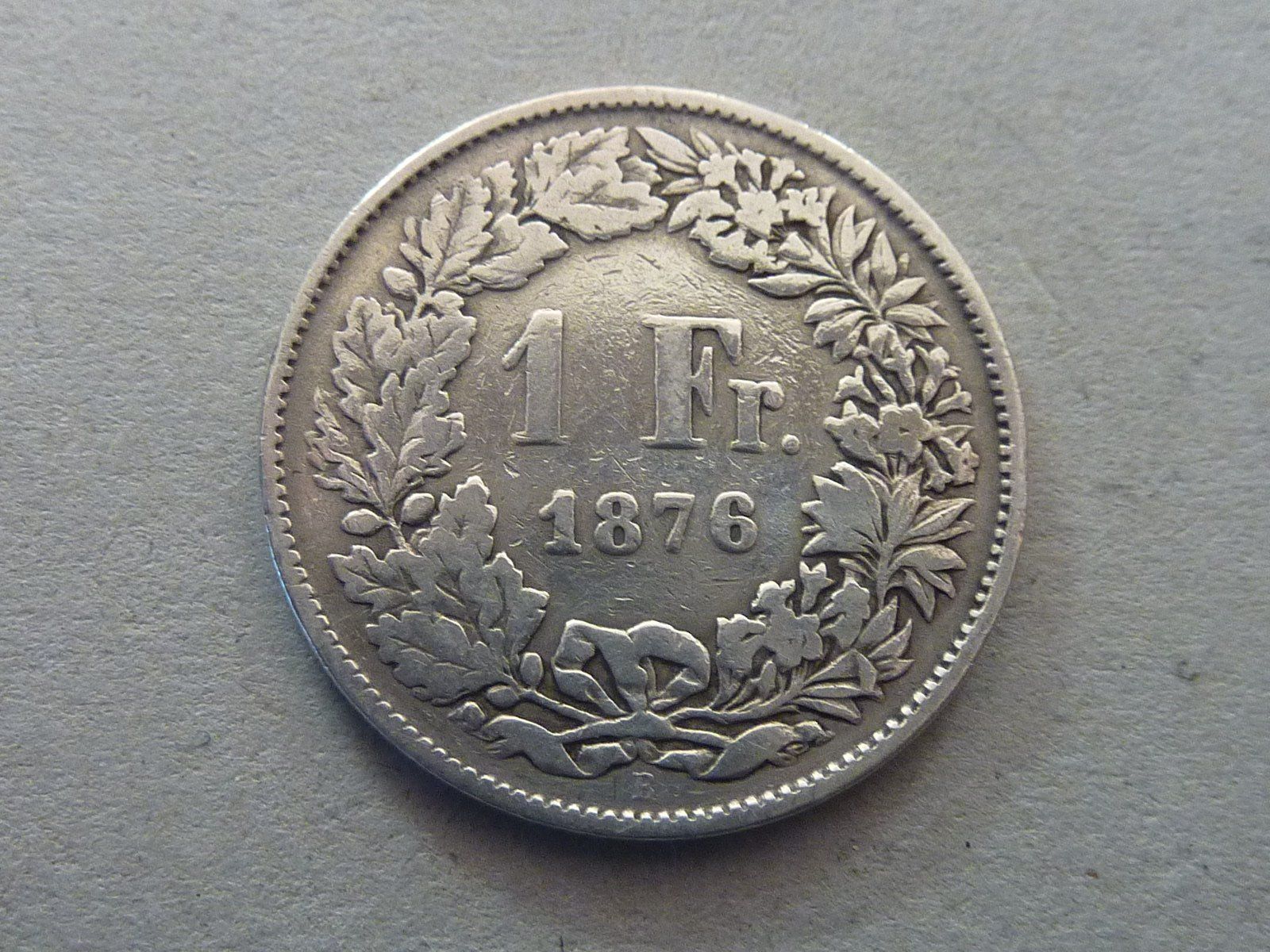 Alle Münzen: 1 Fr.  1876 – Gebraucht aus Seon von aee_7gpz
