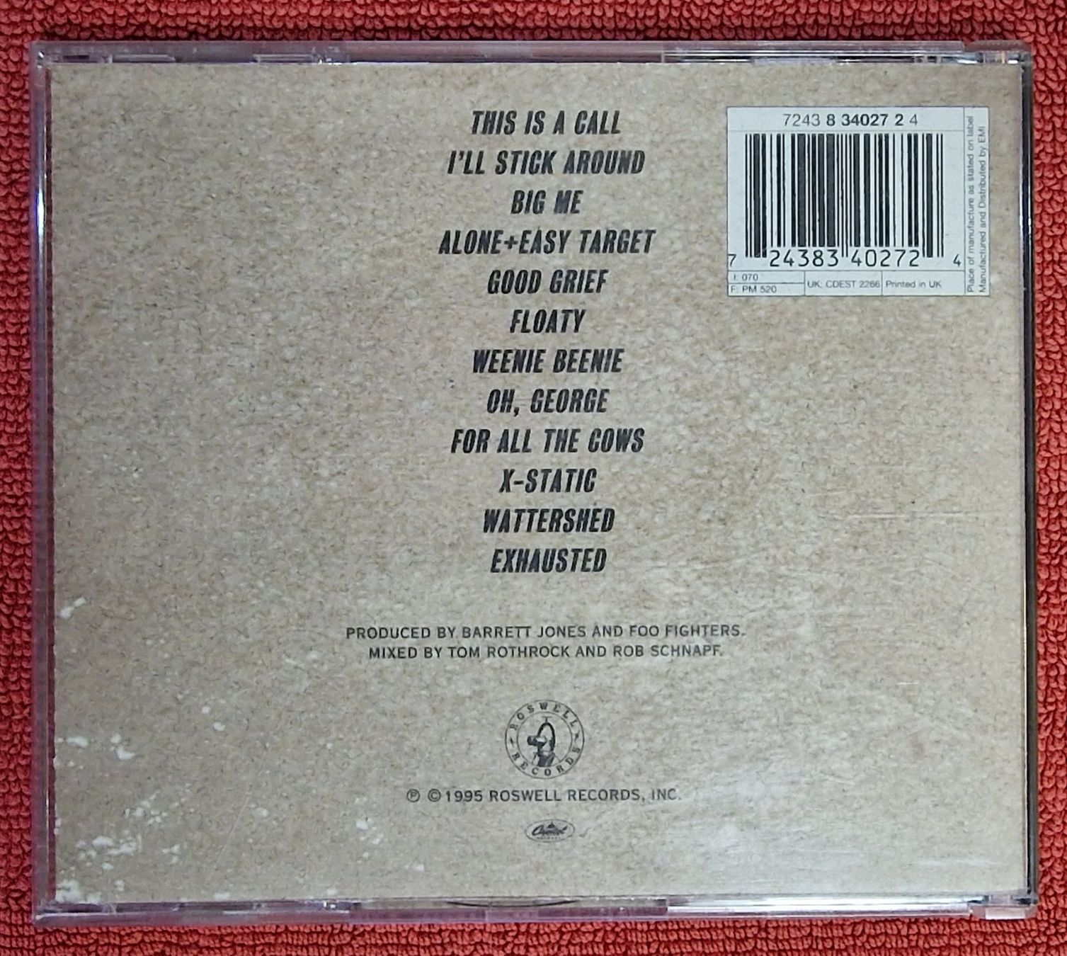 CD: Foo Fighters (1995) CD Roswell Records – Usato da Basel venduto da phi_8xhm 1