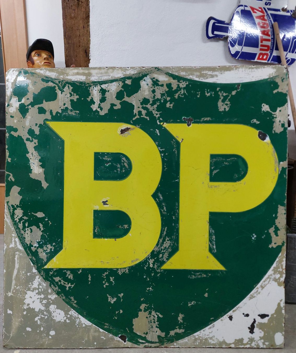 Insegne: Doppelseitiges BP Schild – Usato da Siblingen venduto da rantiques 5