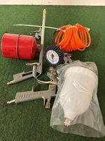 Druckluft-Set 5-tlg., unvollständig: Sprühpistole, Schlauch