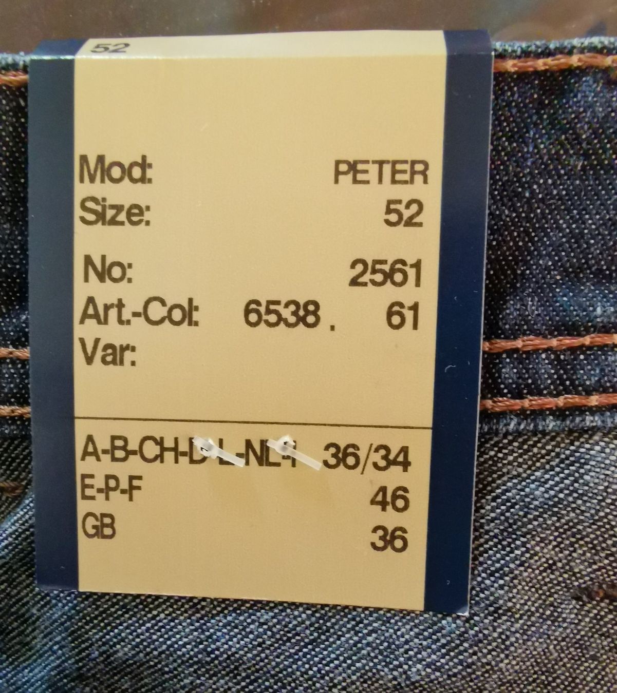 Pioneer Jeans: Pionier Jeans Gr. 52 – Neu (gemäss Beschreibung) aus Dornach von Hei50 4