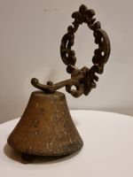 Vintage Wandglocke Metallguss schwer 827 g