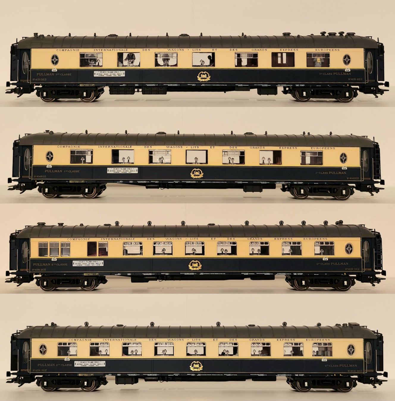 Trix Modellini di ferrovie: Trix Pullmannwagen Set Edelweiss CIWL 6 tlg. H0 – Nuovo (secondo la descrizione) da Wittenwil venduto da ced_q8j7 2