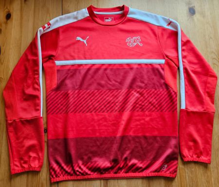 Trainingsoberteil Schweiz Puma Gr. L Fussball Pullover