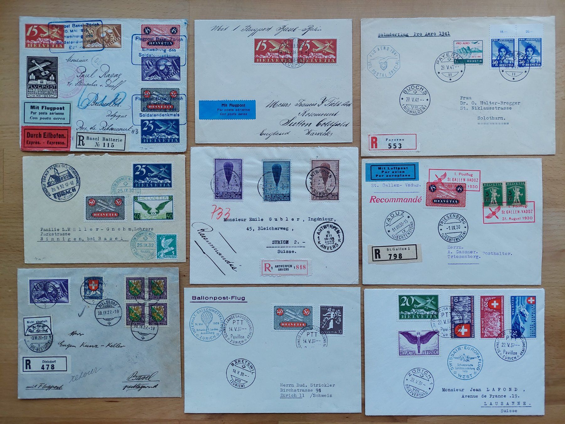 Tutti i francobolli: Sammlung Flugpost Luftpost Briefe Marken – Usato da Obfelden venduto da Foto_Bild_Kunst_Buch 4