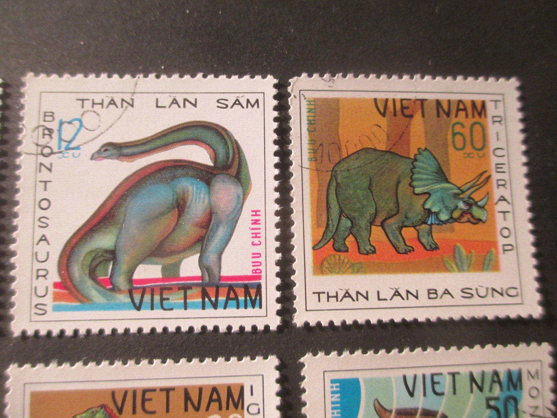 Alle Briefmarken: 8 Stk. Briefmarken Vietnam Dinosaurier – Gebraucht aus Hasle LU von Flamme6 3