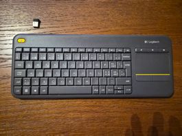 Logitech Wireless Touch Keyboard K400 gebraucht schwarz