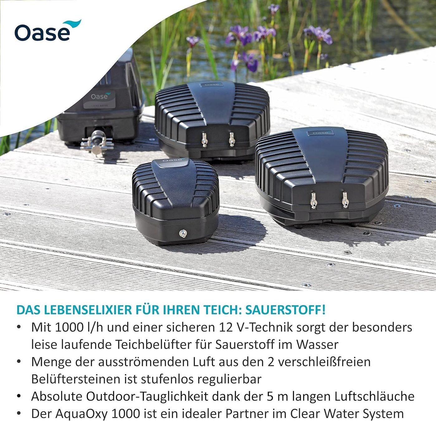 Teiche & Zierbrunnen: Oase AquaOxy 1000 Teichbelüfter – Neu und originalverpackt aus Bottighofen von zaap 3