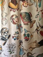 Duschvorhang DMP Tattoo No. 1 165x180cm neu (Nr 35)