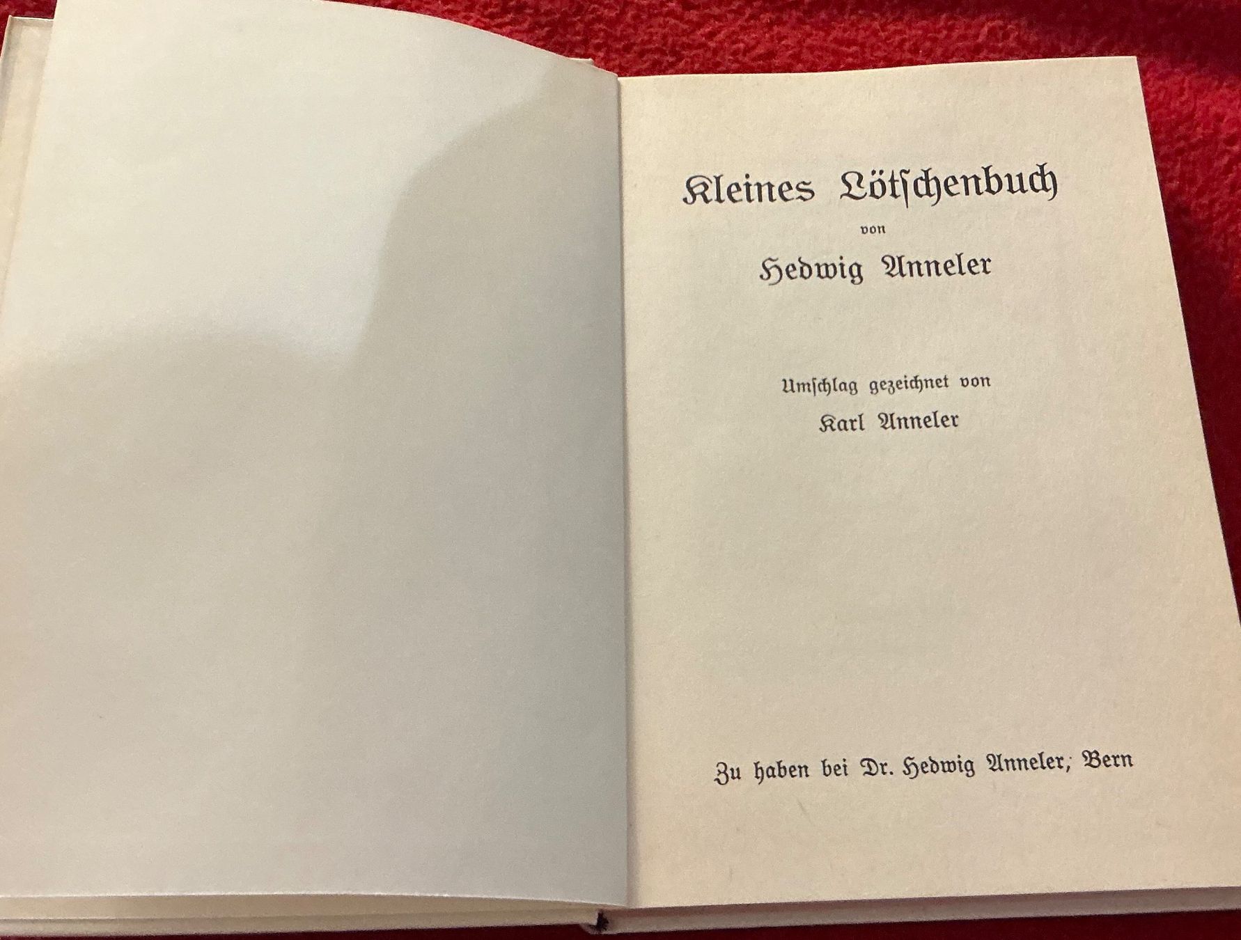 Libri: Kleines Lötschenbuch von Hedwig Anneler – Usato da Naters venduto da seidengut 1