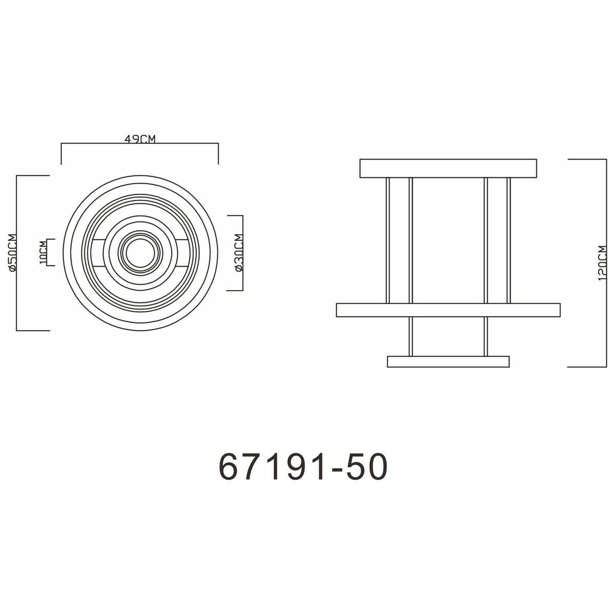 Lampadari & plafoniere: LED Pendelleuchte, CCT, Dimmer, 50 cm Ø – Nuovo (secondo la descrizione) da Kreuzlingen venduto da Smart-Light 9