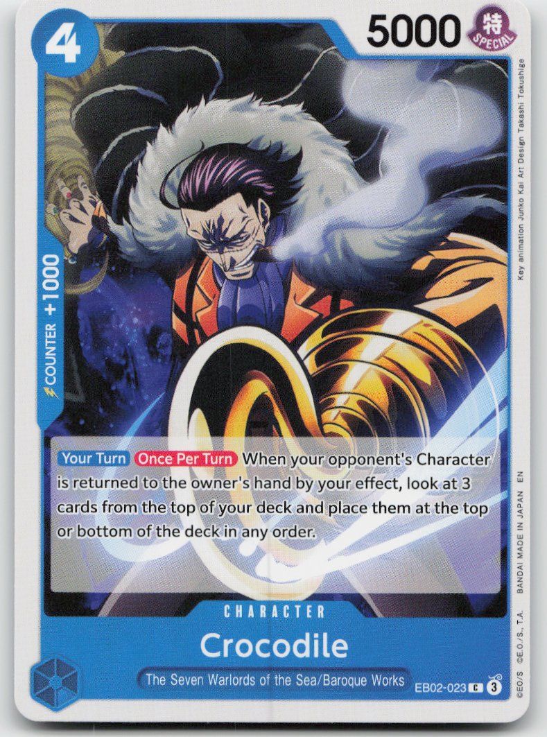 Bandai Sammelbilder & Trading cards: One Piece Crocodile EB02-023 C – Gebraucht aus Lugano von VlaseCard