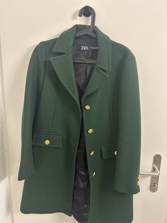 Zara Damenmantel Military Stil Grün Gold(M)