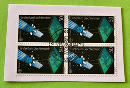 Briefmarken aus Liechtenstein 4 er Block mit Papier 