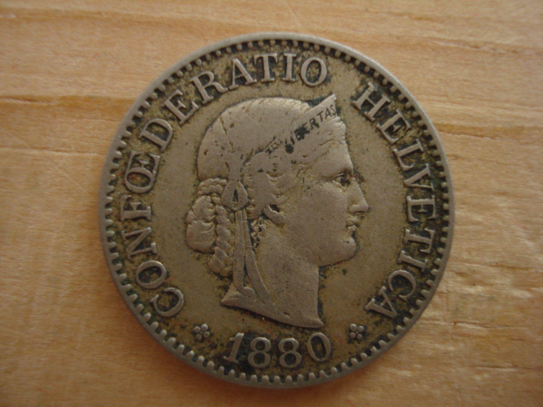 Tutti le monete: (S1) 10 Rappen 1880 – Usato da Erlach venduto da Net-Coins