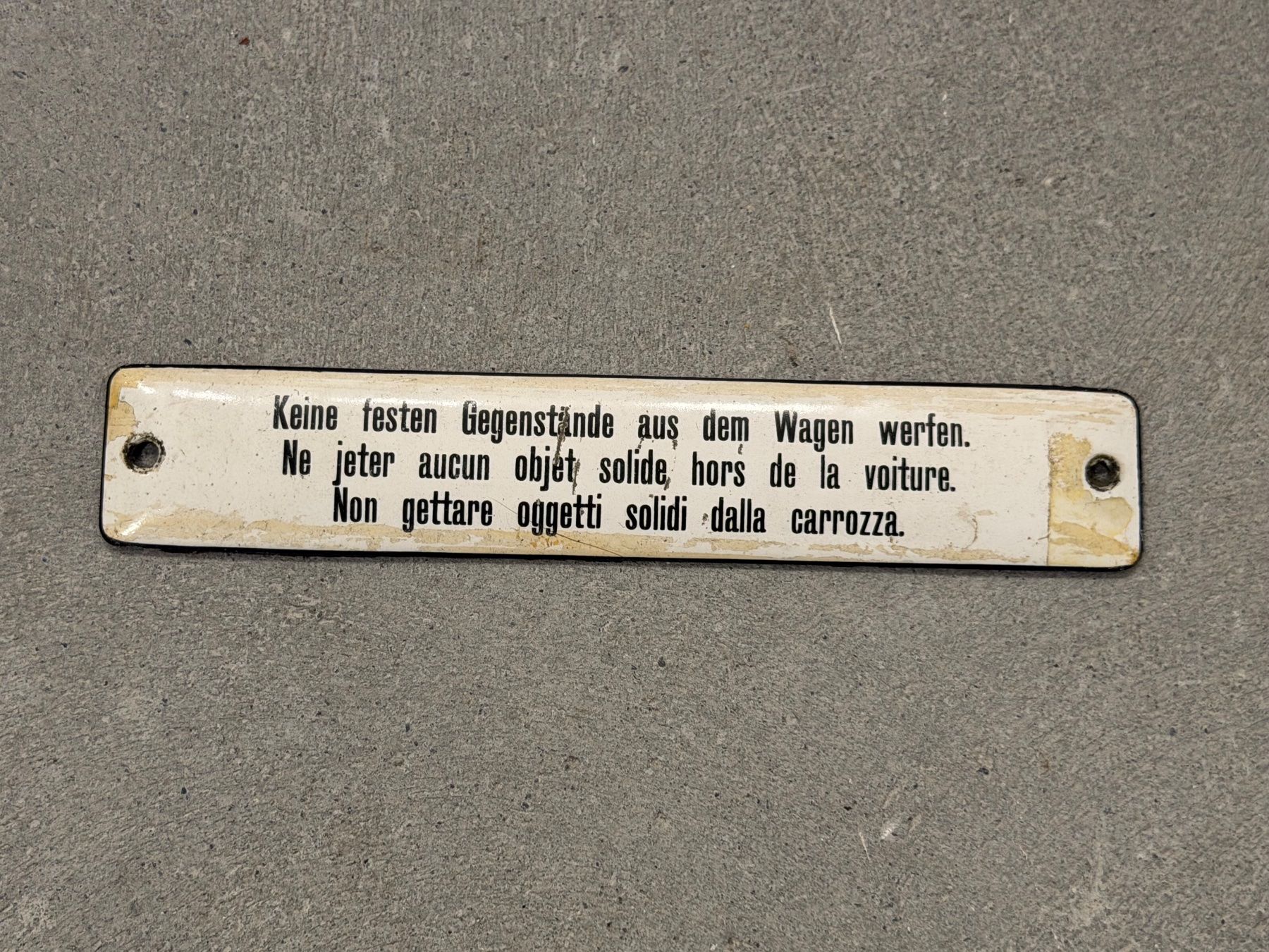 SBB/CFF/FFS Insegne: SBB Schild aus Emaille – Usato da Hünibach venduto da eisenbahnlatino007
