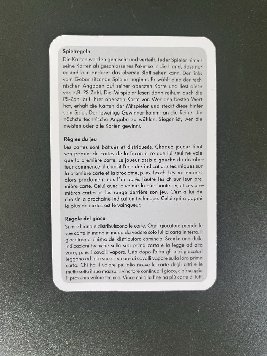 Giochi: VW Golf Karten-Spiel, 40 Jahre Golf – Nuovo (secondo la descrizione) da Hünenberg See venduto da lar_9zjk 4