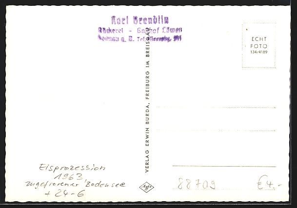 Cartes postales: Münsterlingen, Die Eisprozession mit de – D'occasion à Berlin par bartko-reher 1