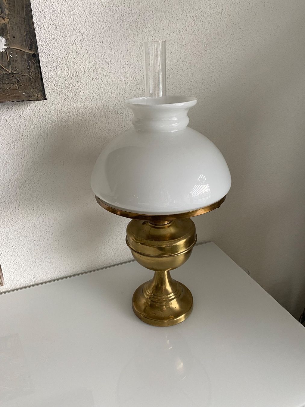 Lampade: Antike Öllampe Glas - Messing – Usato da Oberwil (BL) venduto da Whiteflower66