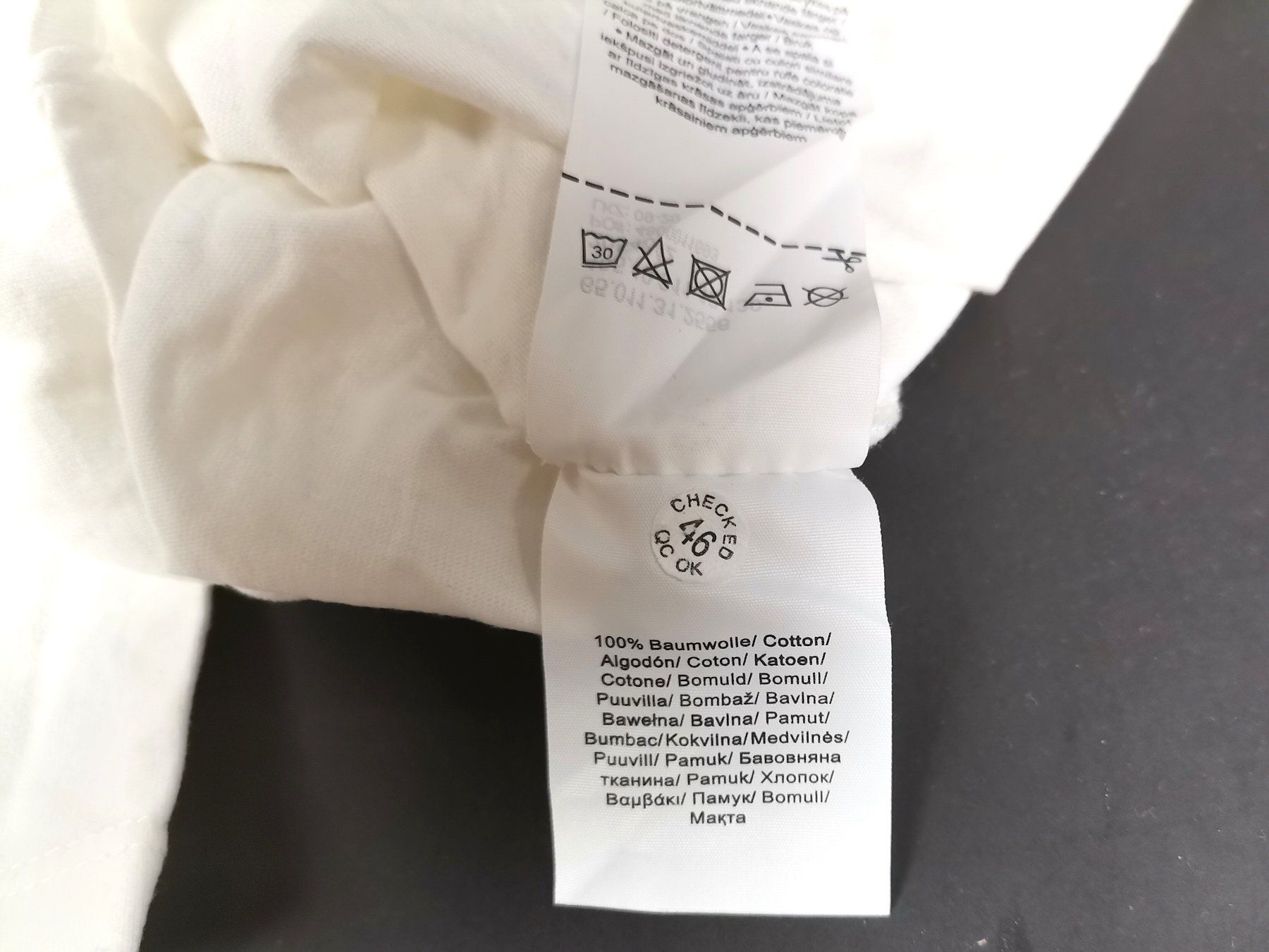 S.Oliver Camicette, T-shirt & Top: S.OLIVER Langarmshirt Weiss Gr. 68 – Usato da Schaffhausen venduto da Restwert_SH 3