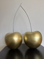 Sculpture décorative cerises dorées - parfait état!
