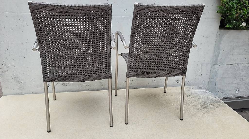 Sedie: 2 schöne Gartenstühle / Stühle stapelbar – Usato da Zofingen venduto da Loop_ReSale 6