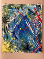 Abstraktes Acrylbild, modern, Unikat
