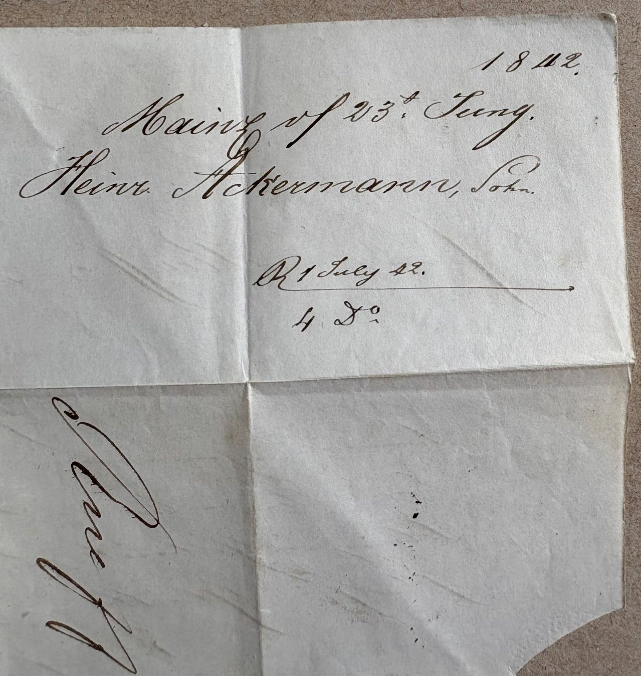 Documenti: HISTORISCHER BRIEF BASEL 1842 – Usato da Ostermundigen venduto da wini63 4