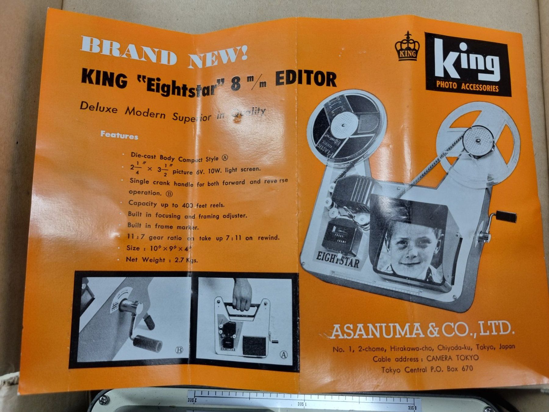 Home Cinema: Vintage Super 8 Editor KING "Eightstar" OVP – Usato da Lenzburg venduto da freedomky 2