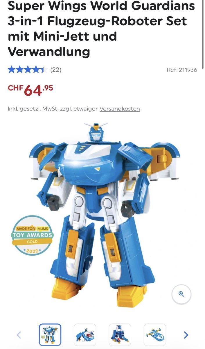 Giocattoli: Super Wings Roboter – Usato da Matzendorf venduto da Fla5