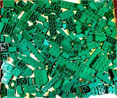 LEGO 200 Verschiedene Grüne Teile -F32