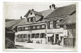 Weisslingen (ZH) Gasthof und Metzgerei Rössli - Foto-AK 1946