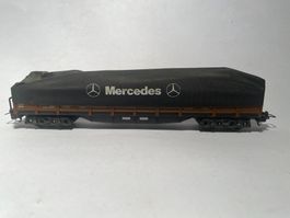 LIMA Güterwagen mit MERCEDES Blache, DC Achsen