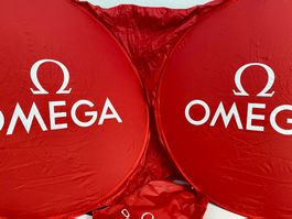Omega RARE Affiche publicitaire en tissu