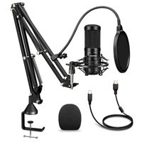 USB Mikrofon Kondensatormikrofon Podcast Set 192kHz/24bit
