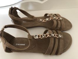 Sandales-bijou chamois Graceland - 40 - neuf