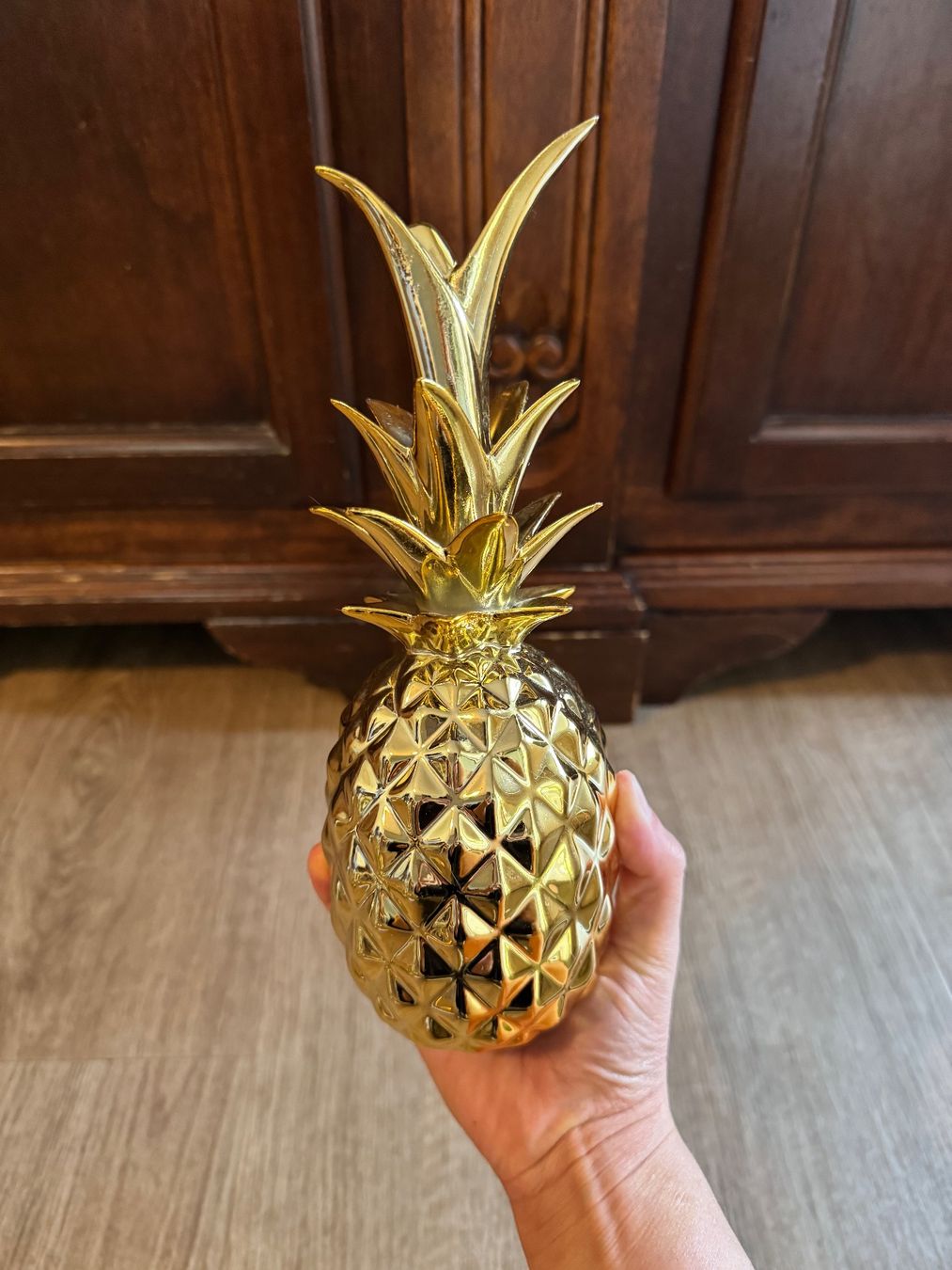 Tutte le decorazioni: Goldene Deko Ananas - Höhe ca. 23cm – Usato da Fislisbach venduto da chili2006 5