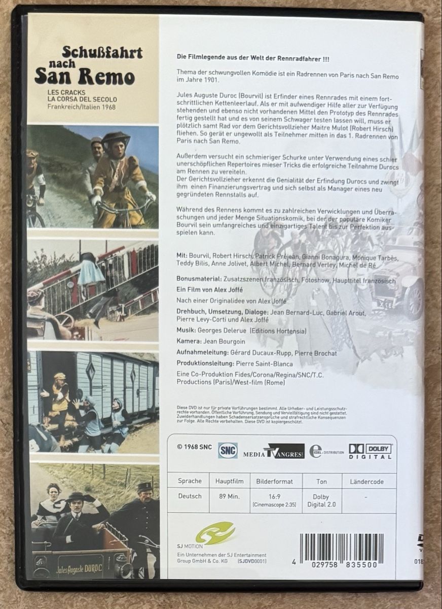 Tutti i DVDs: SCHUSSFAHRT NACH SAN REMO  – Nuovo (secondo la descrizione) da Dietikon venduto da AndreaSch01 1