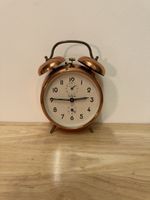 Perfecta Vintage Doppelglocken-Wecker Kupfer Retro