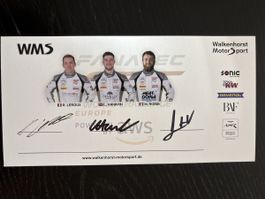 Walkenhorst Motorsport Autogrammkarte 2023, handsigniert!