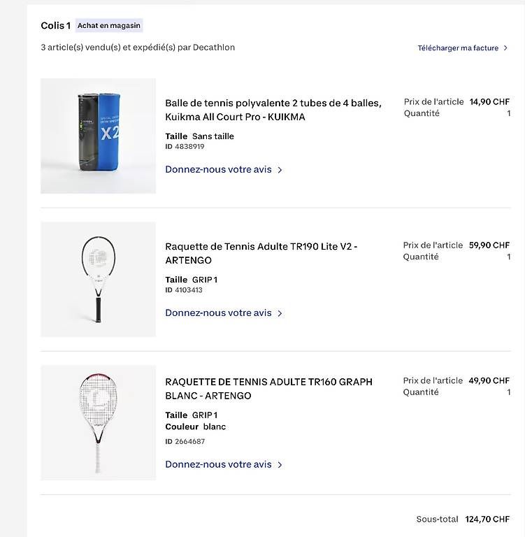 Racchette: Raquettes de Tennis – Usato da St-Séverin venduto da sam_qm5b 1