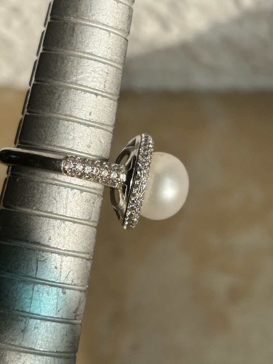 Anelli: Silberring Perle (Gr. 51 )neuwertig – Usato da Dittingen venduto da Bijoubelle 1