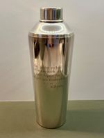 Cocktail Shaker Vintage versilbert von 1941 Bar Dekoration